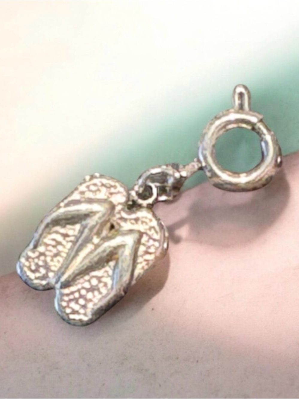 Plunder Silver Flip Flop Charm